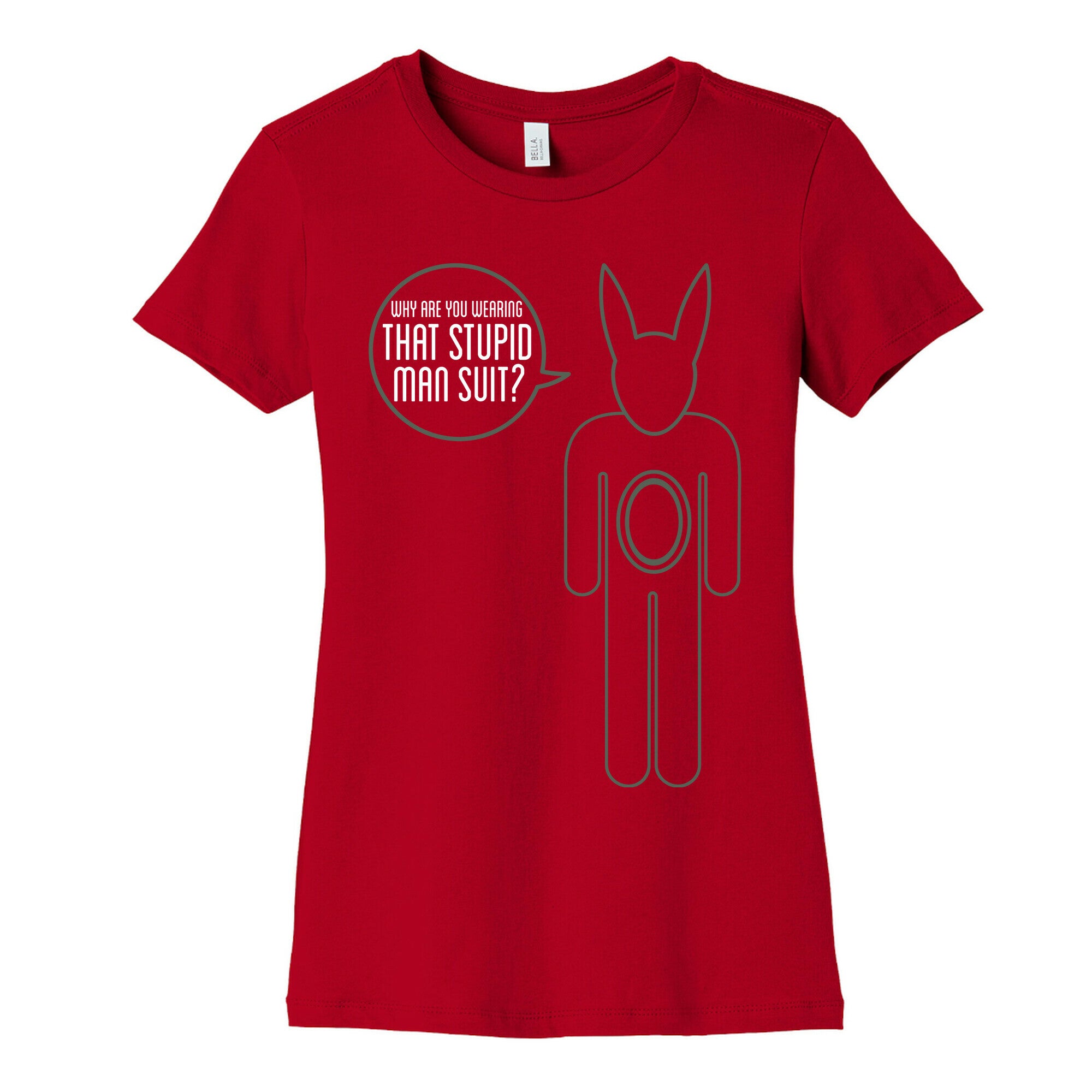 Stupid Man Suit Women's Cotton Tee